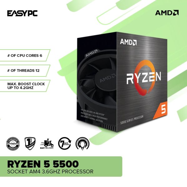 AMD Ryzen 5 5600 / 5500 AM4 Processor | 3.5GHz 6-Core 12-Thread CPU - Image 7