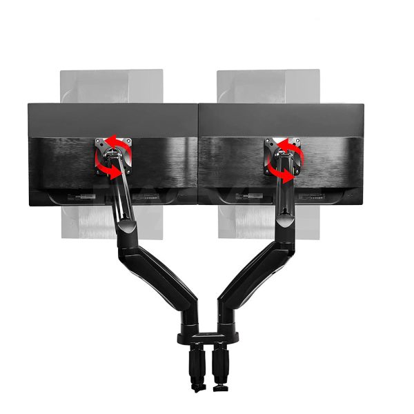 North Bayou F195A Dual Monitor Desk Mount - Image 3