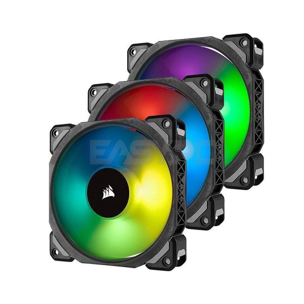 Corsair ML120 120mm with Lightning Node Pro Tri Pack Chasis Fan RGB