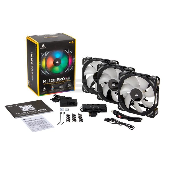 Corsair ML120 120mm with Lightning Node Pro Tri Pack Chasis Fan RGB - Image 7