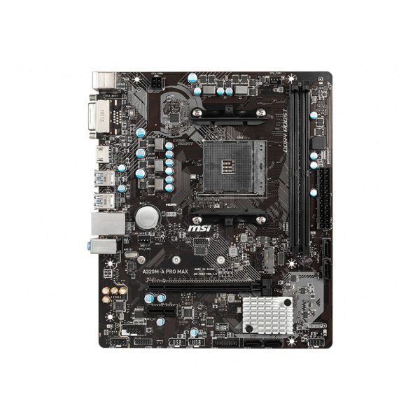 MSI A320M-A Pro Max Socket AM4 Ddr4 M.2 Motherboard - Image 2