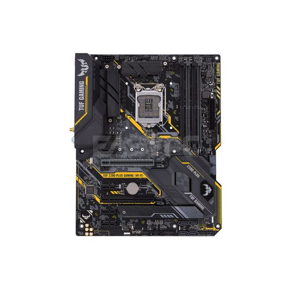 Asus TUF  Z390-Plus  Gaming Wifi 1151 Ddr4  Intel Z390 ATX gaming motherboard with OptiMem II, Aura Sync RGB LED lighting, DDR4 4266+ MHz support, 32Gbps M.2, Intel Optane memory ready, and native USB 3.1 Gen 2. Motherboard Gaming - Image 2