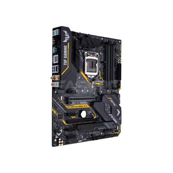 Asus TUF  Z390-Plus  Gaming Wifi 1151 Ddr4  Intel Z390 ATX gaming motherboard with OptiMem II, Aura Sync RGB LED lighting, DDR4 4266+ MHz support, 32Gbps M.2, Intel Optane memory ready, and native USB 3.1 Gen 2. Motherboard Gaming - Image 3