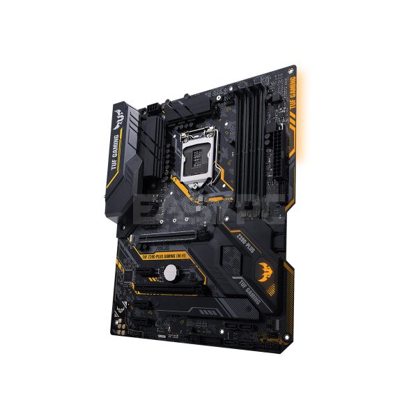 Asus TUF  Z390-Plus  Gaming Wifi 1151 Ddr4  Intel Z390 ATX gaming motherboard with OptiMem II, Aura Sync RGB LED lighting, DDR4 4266+ MHz support, 32Gbps M.2, Intel Optane memory ready, and native USB 3.1 Gen 2. Motherboard Gaming - Image 4