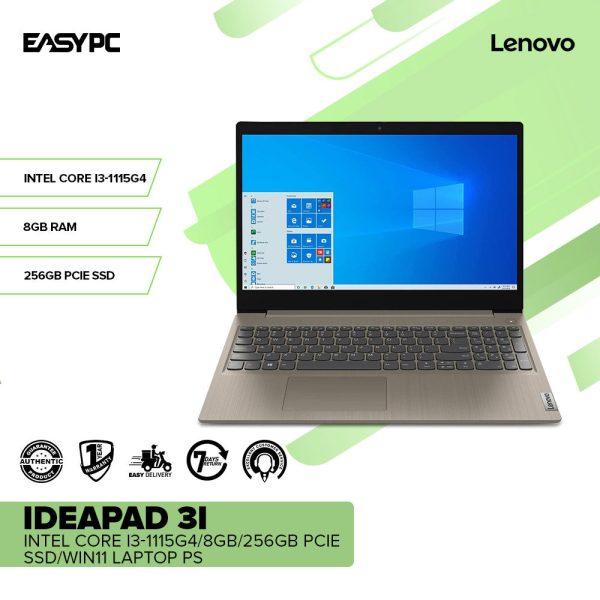 Lenovo IdeaPad 3i Intel Core i3-1115G4/8GB/256GB PCIe SSD/Win11 Laptop PS - Image 2