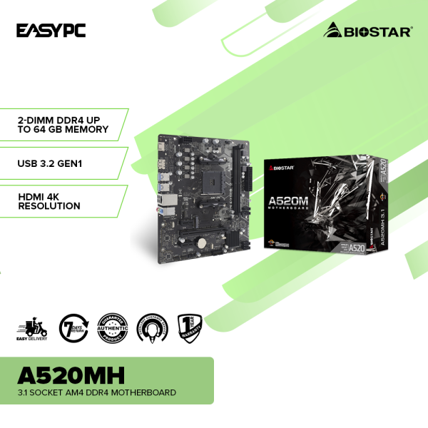 Biostar A520MH 3.1 socket AM4 DDR4 Motherboard - Image 2