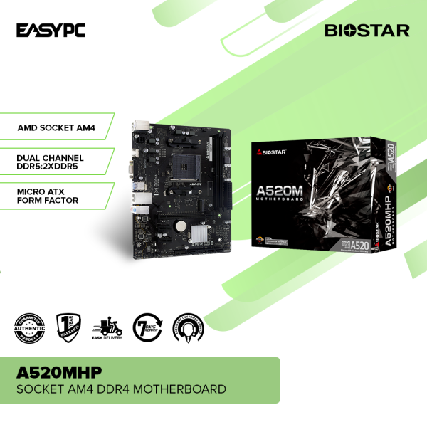 Biostar A520MHP Socket Am4 DDR4 Motherboard