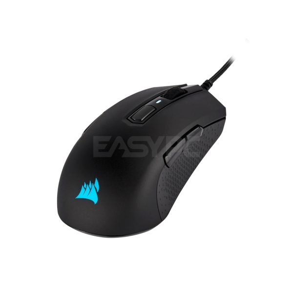 Corsair M55 RGB Pro Ambidextrous Braided Fiber Cable 12400 dpi, Optical Wired Gaming Mouse CS-CH-9308011-AP 7UBE COCS2499 - Image 3