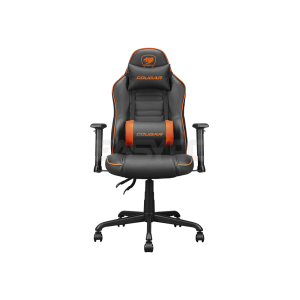 Cougar Fusion S Leather Multi-Purpose Gaming Chair Black/Orange-a