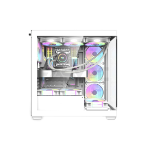 DarkFlash DS900 Aquarium ATX PC Case White-a