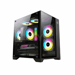 FuzionBRIMSTONEBS-1FMATXTemperedGlasswith3ARGBFanGamingPCCaseBlack_2