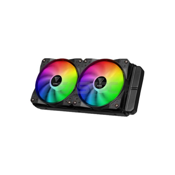 Gamdias Aura GL240 AIO CPU RGB Liquid Cooler-c