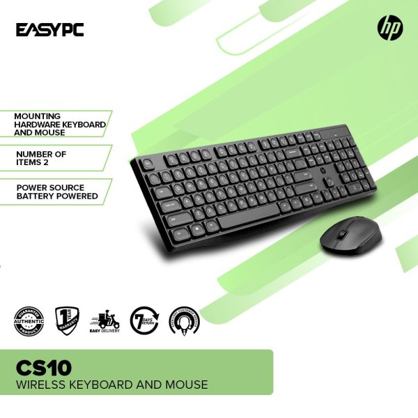 HP CS10 Wireless Keyboard and Mouse