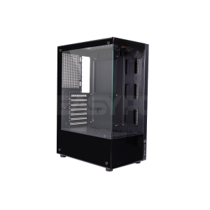 Keytech Vision ATX Gaming PC Case Black-a