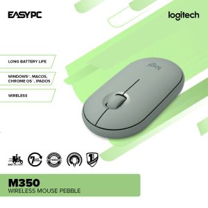 Logitech M350 Wireless Mouse Pebble