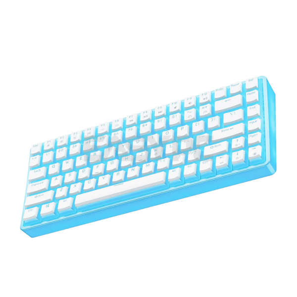 ONIKUMA G30 Wired Mechanical 84 Key RGB Backlit Keyboard White-a