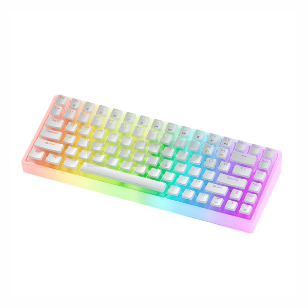 ONIKUMA G30 Wired Mechanical 84 Key RGB Backlit Keyboard White-c