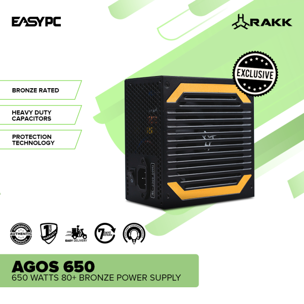 RAKK AGOS 650 Watts 80+ Bronze Power Supply