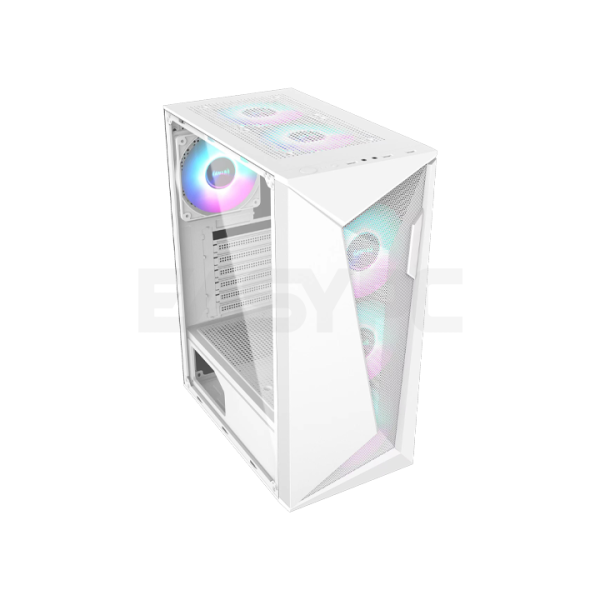 RAKK ANYAG ATX Tempered Gaming Case White-a