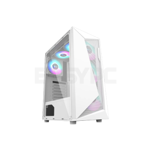 RAKK ANYAG ATX Tempered Gaming Case White-b