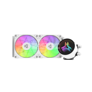 RAKK DANUM 240MM AIO CPU Liquid Cooling RGB White-b