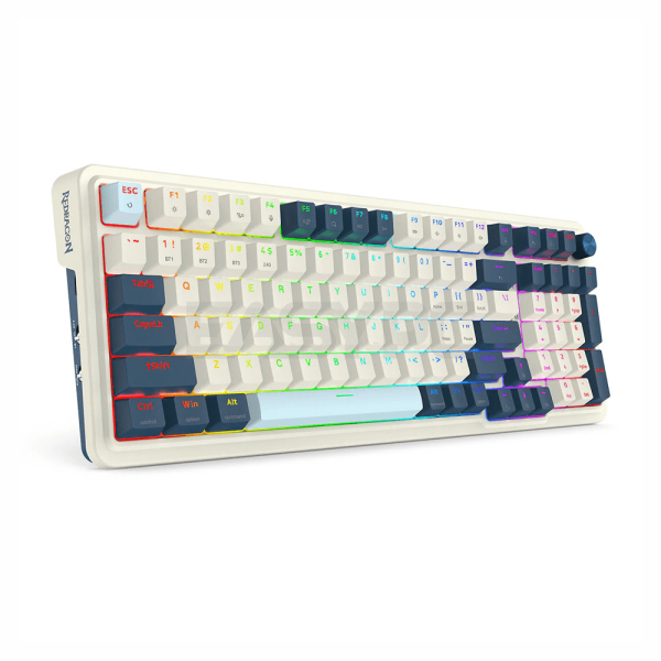 Redragon K686WB-RGB- EISA PRO Mechanical Gaming Keyboard White Blue-a