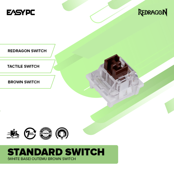 Redragon Standard Switch (WHITE BASE) Outemu Brown Switch