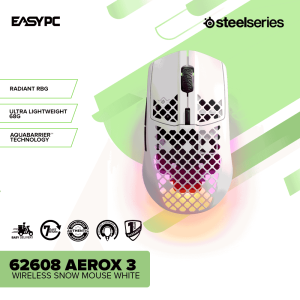 SteelSeries 62608 Aerox 3 Wireless Snow Mouse White