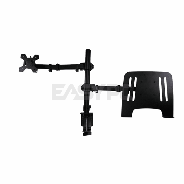 ViewPlus N-27 Dual Segment Arms Table Clamp Monitor Bracket-a